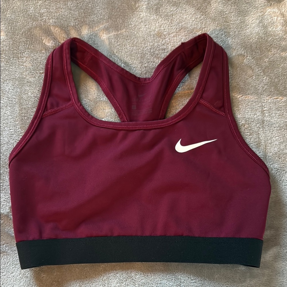 Nike Women's Maroon Sports Bra